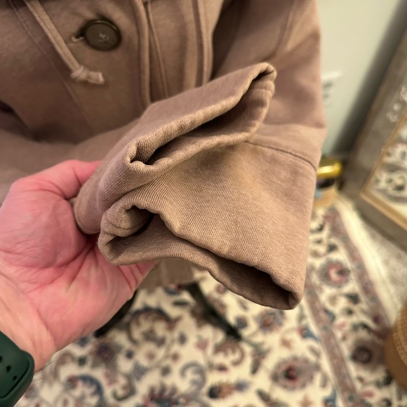 Fossil button down peacoat. Small brown taupe - Picture 5 of 11